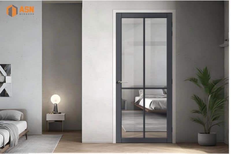 cửa nhôm Xingfa 1 cánh phòng ngủ