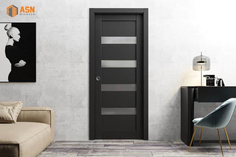 cửa nhôm Xingfa 1 cánh phòng ngủ