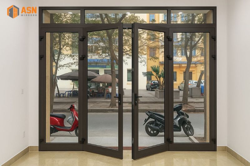 Cửa chính 4 cánh rộng bao nhiêu