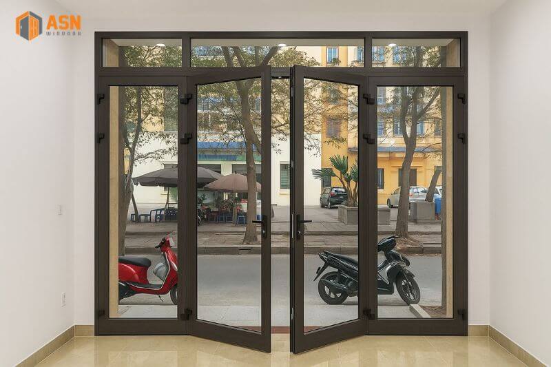 Cửa đi 4 cánh mở