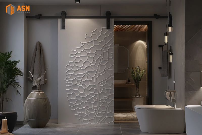 Cửa lùa nhà vệ sinh