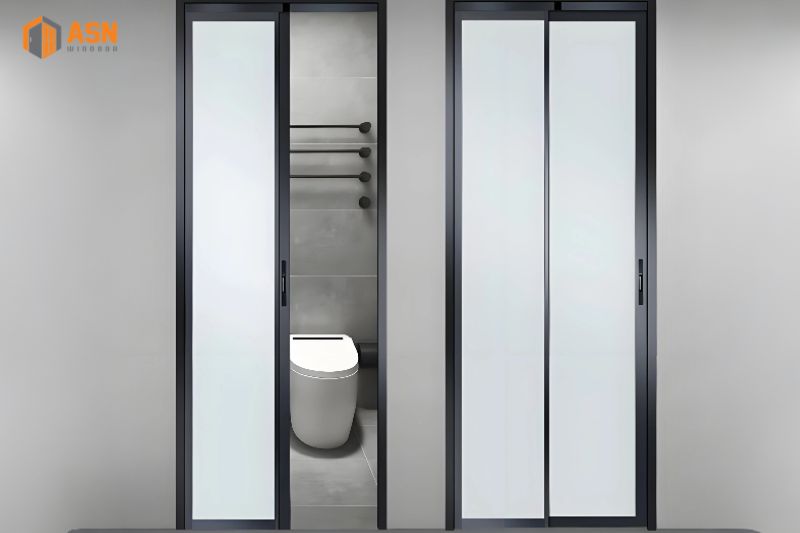 Cửa lùa nhà vệ sinh