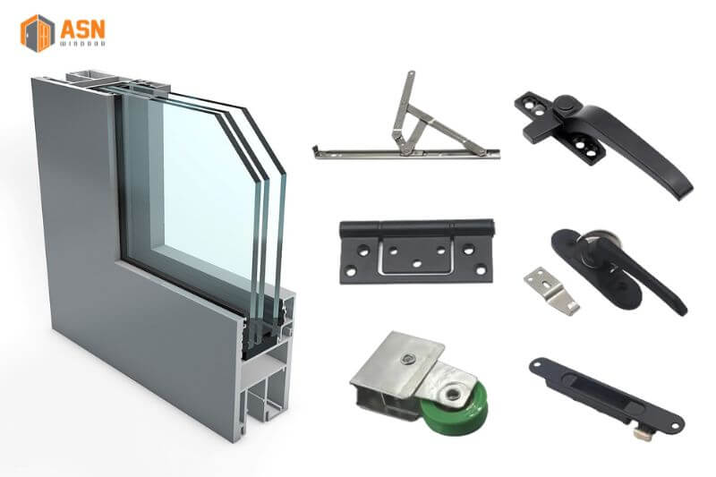 Diện tích cửa chính 4 cánh