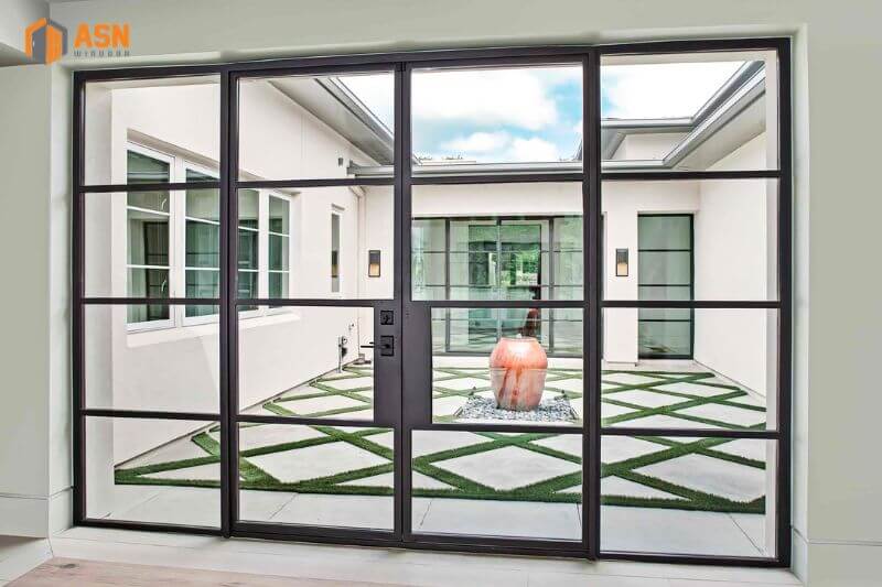 Diện tích cửa chính 4 cánh