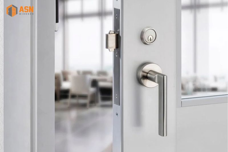 Khóa cửa lùa nhôm Xingfa