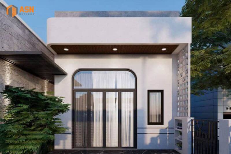 Kích thước cửa chính 4 cánh nhà ống 6m