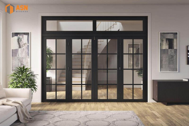 mẫu cửa nhôm 4 cánh đẹp nhất