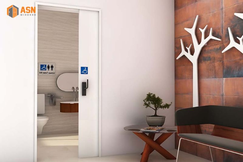 Cửa lùa nhà tắm
