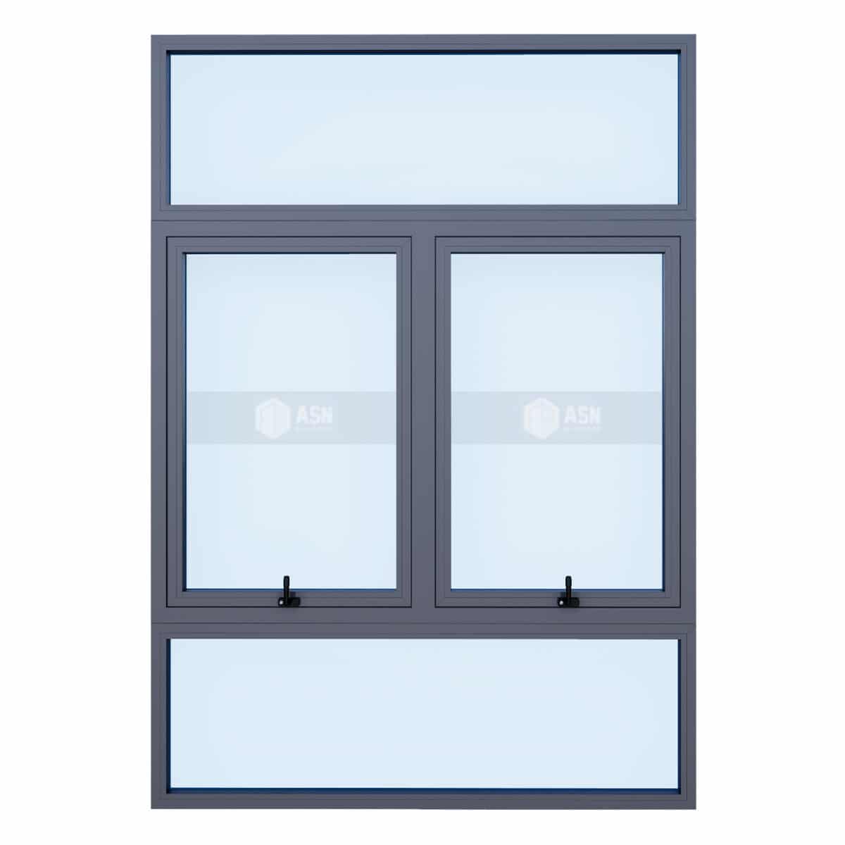 CỬA SỔ 2 CÁNH MỞ HẤT NHÔM XINGFA HỆ PHỔ THÔNG