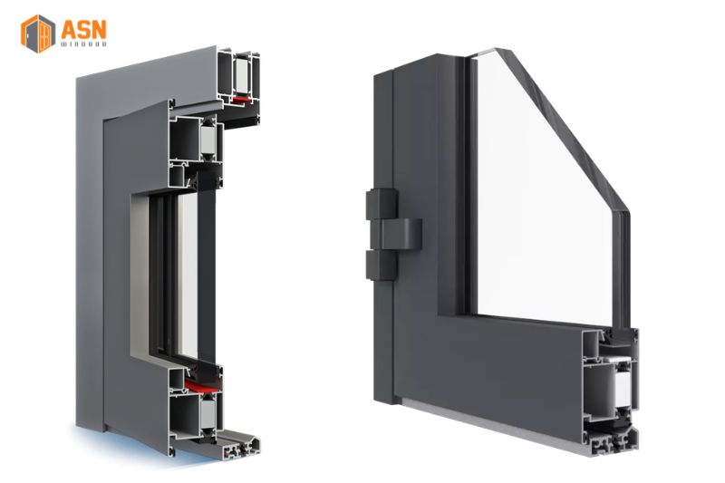 cửa nhôm hệ 55