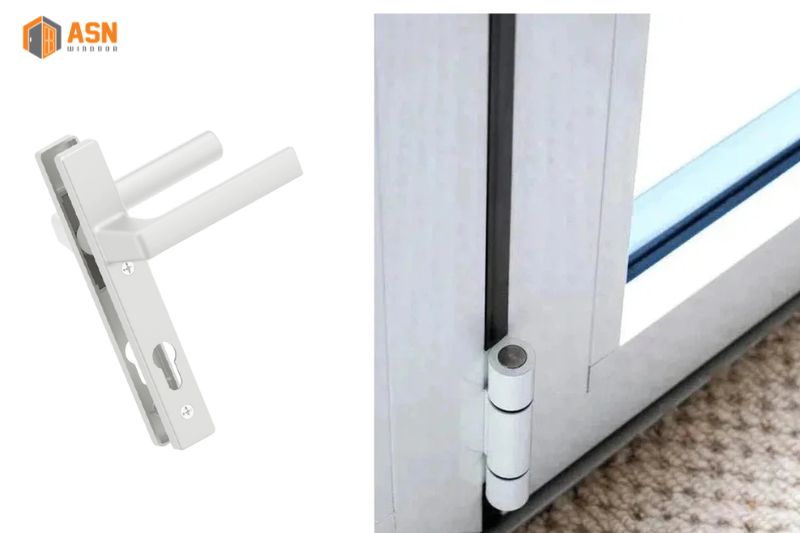 cửa nhôm xingfa 1 cánh màu trắng