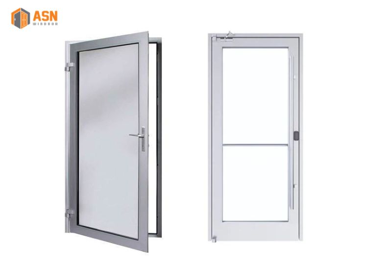 cửa nhôm xingfa 1 cánh màu trắng